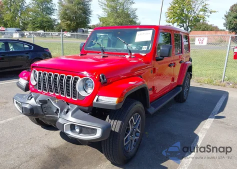 2025 Jeep Wrangler 4-Door Sahara 4X4 из США, поврежденный, VIN 1C4PJXEN8SW502960
